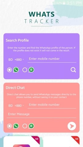 Tracker profile whatsapp Chatwatch